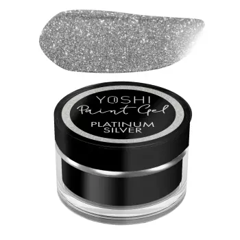 YOSHI Żel do zdobień paznokci Paint Gel Platinum Silver - 5ml