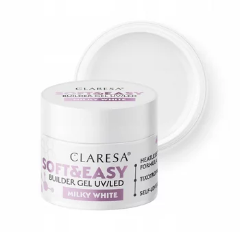 CLARESA Żel budujący Soft&Easy MILKY WHITE - 12g - MAŁY