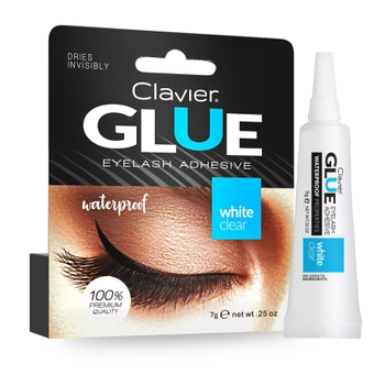 CLAVIER Klej do rzęs Eyelash Glue – WHITE CLEAR - 7g